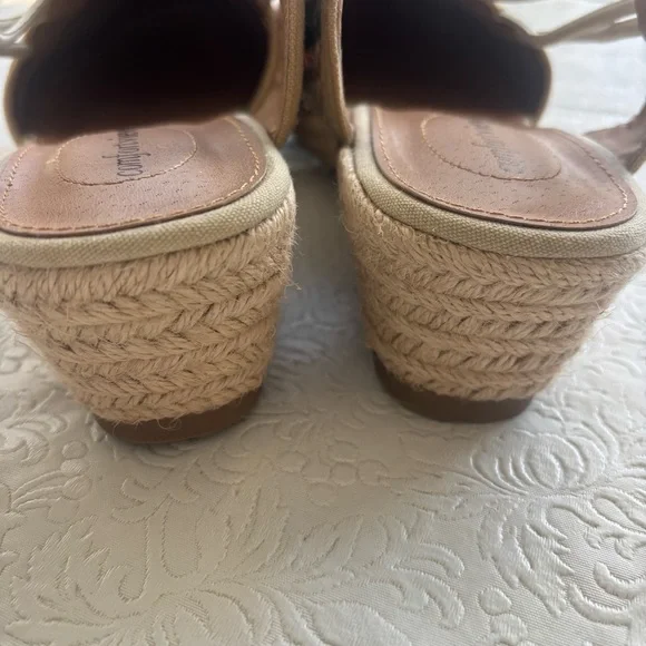 Comfortview Multicolor Braided Clea Espadrille Wedge Sandal, Size 10.5 Wide - Picture 9 of 16